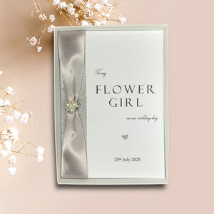 To My Flower Girl On Our Wedding Day Card - Colour Choice