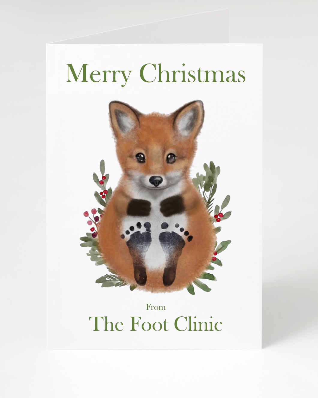 Personalised Business Christmas Cards - Foxy Christmas