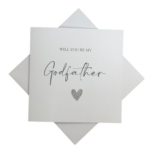 Will You Be My Godfather Greeting Card - Heart Colour Choice