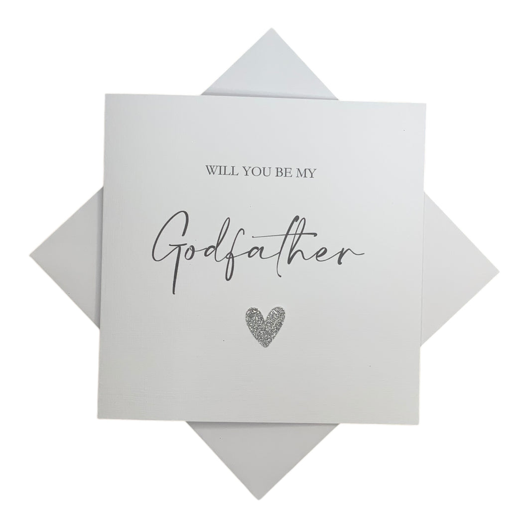 Will You Be My Godfather Greeting Card - Heart Colour Choice