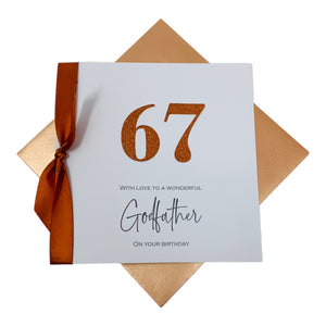 Godfather Birthday Card - Luxury Greeting Card