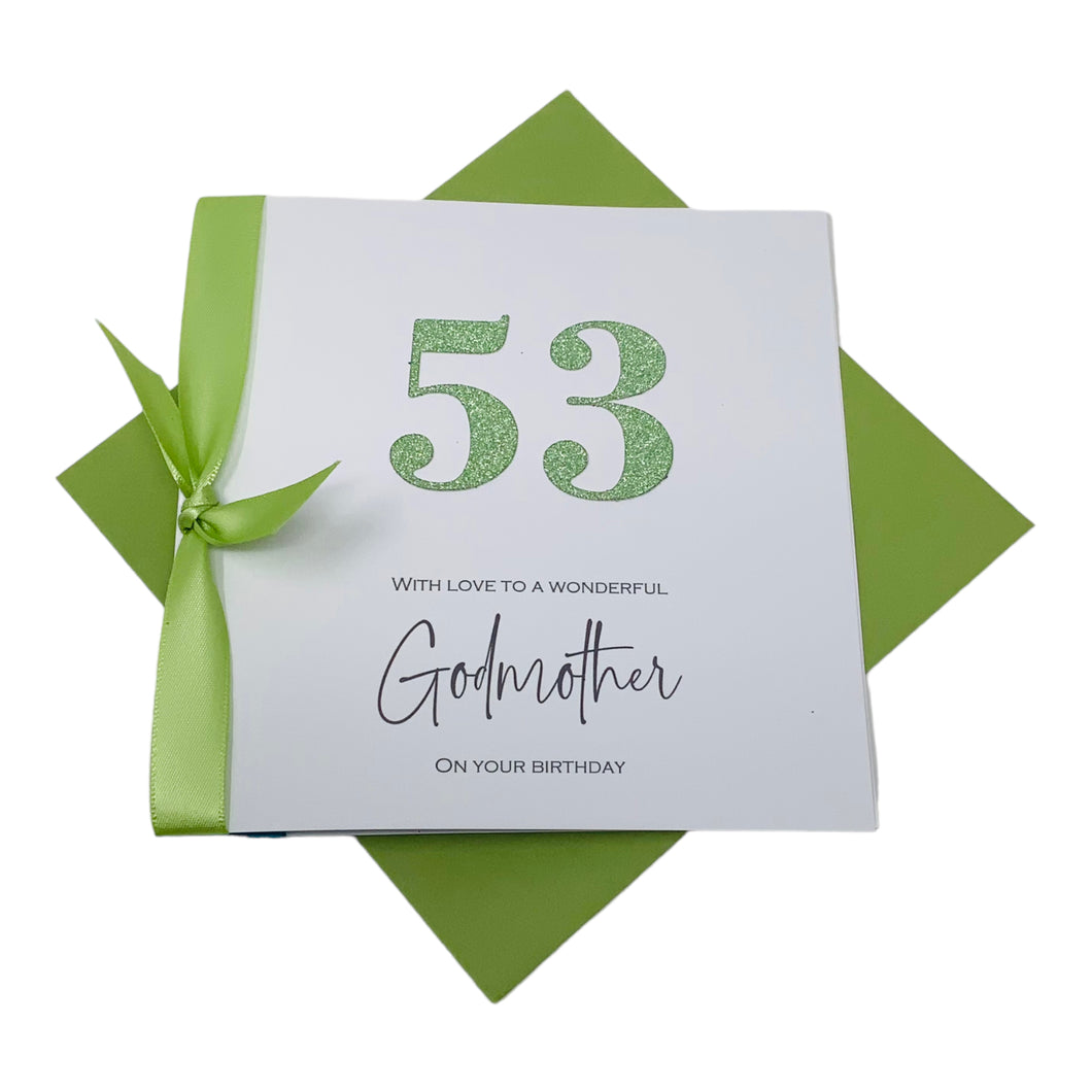 Godmother Birthday Card - Luxury Greeting Card