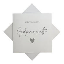 Load image into Gallery viewer, Will You Be My Godparents Greeting Card - Heart Colour Choice
