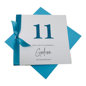 Godson Birthday Card - Luxury Greeting Card