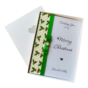Personalised Christmas Card - Luxury Greeting Card Personalised