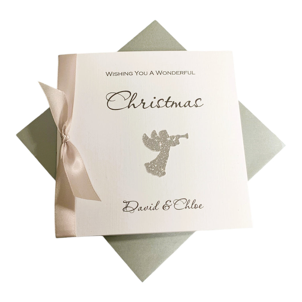 Angel Christmas Card - Luxury Greeting Card Personalised