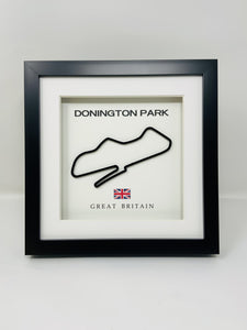 Donington Park Race Circuit 3D Track Frame Wall Art BTCC British Touring Cars BSB Superbikes F1 Formula 1 Moto GP