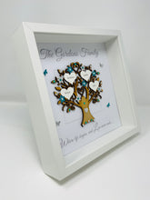 Load image into Gallery viewer, Family Tree Frame - Teal &amp; Silver Glitter - Contemporary
