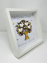 Load image into Gallery viewer, Family Tree Frame - Yellow &amp; Silver Glitter Contemporary
