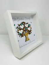 Load image into Gallery viewer, Family Tree Frame - Emerald Green &amp; Silver Glitter - Contemporary
