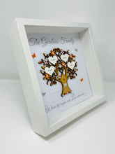 Load image into Gallery viewer, Family Tree Frame - Orange &amp; Silver Glitter - Contemporary
