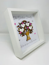 Load image into Gallery viewer, Family Tree Frame - Bright Pink &amp; Silver Glitter - Contemporary
