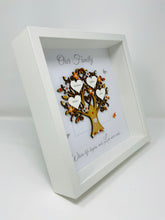 Load image into Gallery viewer, Family Tree Frame - Orange &amp; Silver Glitter 'Our Family' - Contemporary
