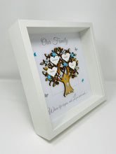 Load image into Gallery viewer, Family Tree Frame - Turquoise &amp; Silver Glitter 'Our Family' - Contemporary
