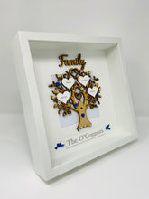 Load image into Gallery viewer, Family Tree Frame Royal Blue Gem Birds
