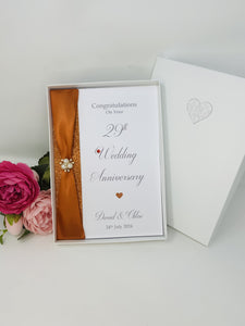 29th Wedding Anniversary Card - Furniture 29 Year Twenty Ninth Anniversary Luxury Greeting Card, Personalised