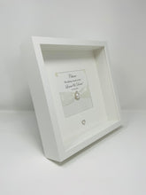 Load image into Gallery viewer, 20th China 20 Years Wedding Anniversary Ribbon Frame - Pebble
