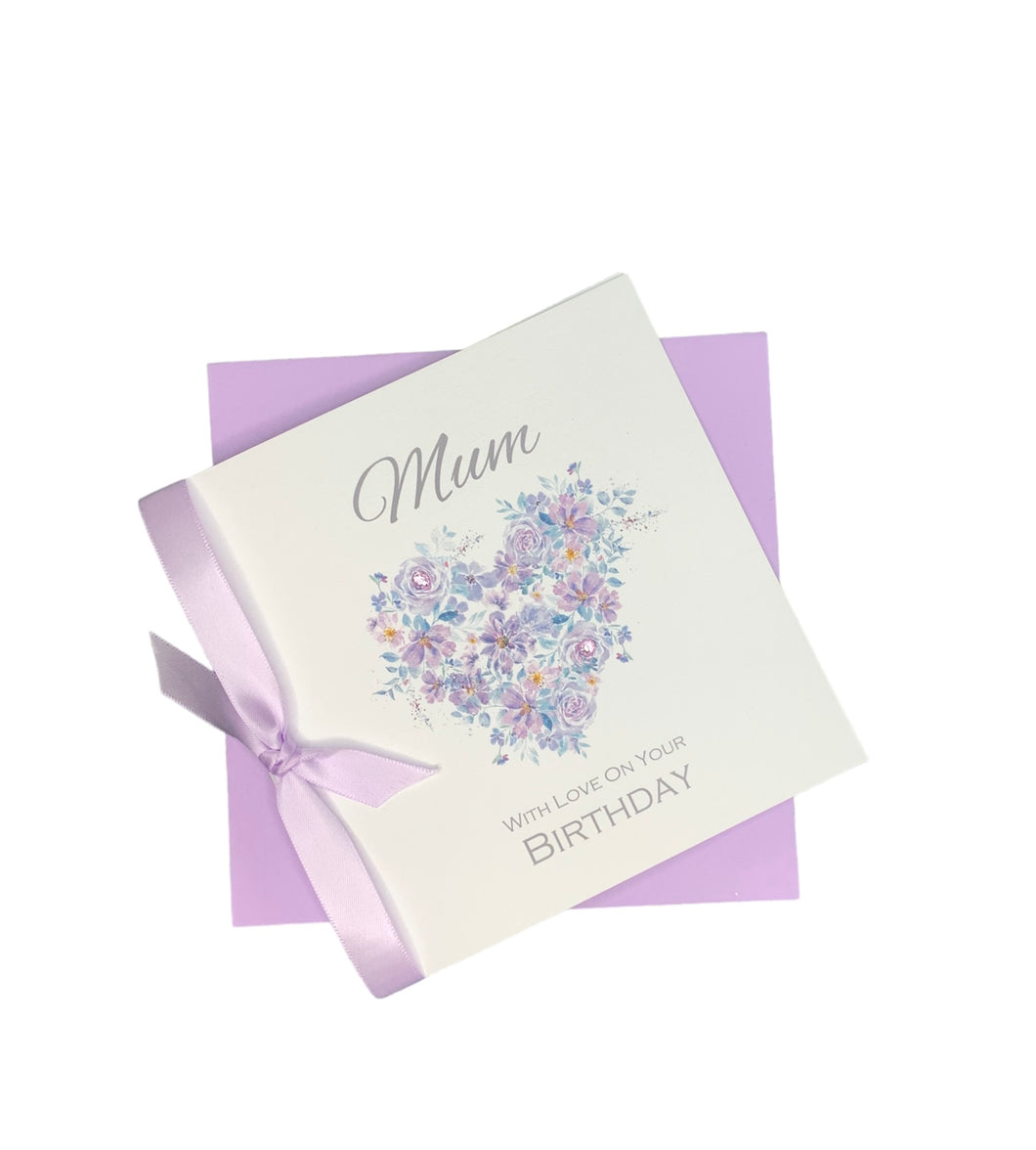 Mum Birthday Card - Personalised Luxury Greeting Card