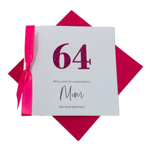Mum Birthday Card - Luxury Greeting Card - Mother, Step Mum, Mom, Mam