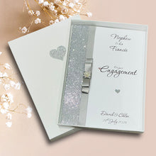 Load image into Gallery viewer, Nephew &amp; Fiancée Engagement Card  - Luxury Greeting Card Personalised - Colour Choice - LB84
