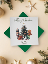 Load image into Gallery viewer, Personalised Christmas Card - Greeting Card Personalised - Nutcracker Tree
