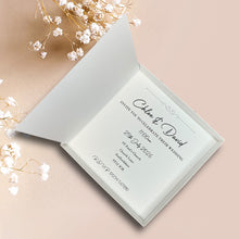 Load image into Gallery viewer, Wedding Day Invite Invitation Card - Handmade Personalised - 12 Colour Choice - Envelope or Gift Box - Bride &amp; Groom - Choose Pack Quantity (D5)