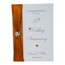 Load image into Gallery viewer, 17th Wedding Anniversary Card - Furniture 17 Year Seventeenth Anniversary Luxury Greeting Card Personalised
