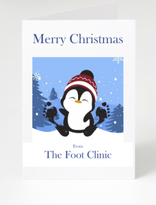 Personalised Business Christmas Cards - Winter Penguin
