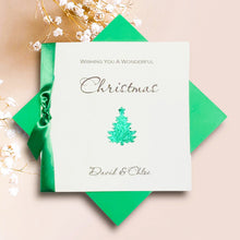 Load image into Gallery viewer, Christmas Tree Card - Luxury Greeting Card Personalised
