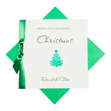 Load image into Gallery viewer, Christmas Tree Card - Luxury Greeting Card Personalised
