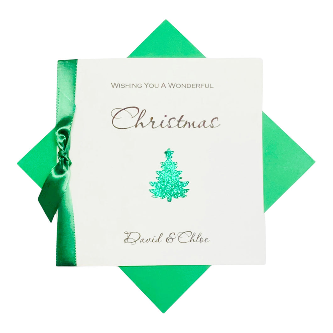 Christmas Tree Card - Luxury Greeting Card Personalised