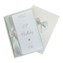 Load image into Gallery viewer, 18th Birthday Card - Personalised Luxury Greeting Card

