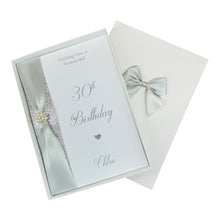Load image into Gallery viewer, 30th Birthday Card - Personalised Luxury Greeting Card
