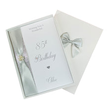 Load image into Gallery viewer, 85th Birthday Card - Personalised Luxury Greeting Card
