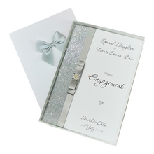 Load image into Gallery viewer, Daughter &amp; Future Son-in-law Engagement Card  - Luxury Greeting Card Personalised - Colour Choice - LB80

