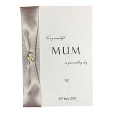 Load image into Gallery viewer, Mum Wedding Day Card - Personalised - WR 28
