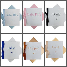 Load image into Gallery viewer, 48th Wedding Anniversary Card - 48 Year Forty Eighth Greeting Gift Wife Husband Parents Couple - 17 Colours -- Ribbon Number
