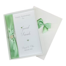 Load image into Gallery viewer, Special Friends Anniversary Card  - Any Year Anniversary Luxury Greeting Card Personalised
