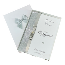 Load image into Gallery viewer, Grandson &amp; Fiancée Engagement Card  - Luxury Greeting Card Personalised - Colour Choice - LB82
