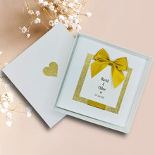 Load image into Gallery viewer, Wedding Day Invite Invitation Card - Handmade Personalised - 20 Colour Choice - Envelope or Gift Box - Bride &amp; Groom - Choose Pack Quantity (D2)
