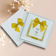 Load image into Gallery viewer, Wedding Day Invite Invitation Card - Handmade Personalised - 20 Colour Choice - Envelope or Gift Box - Bride &amp; Groom - Choose Pack Quantity (D2)
