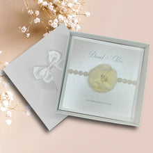 Load image into Gallery viewer, Wedding Day Invite Invitation Card - Handmade Personalised - 16 Colour Choice - Envelope or Gift Box - Bride &amp; Groom - Choose Pack Quantity (D6)