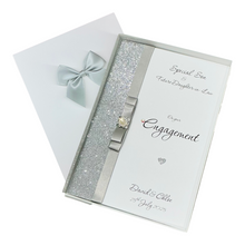 Load image into Gallery viewer, Son &amp; Future Daughter-in-law Engagement Card  - Luxury Greeting Card Personalised - Colour Choice - LB86

