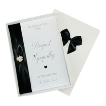 Load image into Gallery viewer, Sympathy Card - Personalised Luxury Greeting Card
