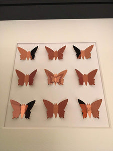 Copper Square Butterfly Frame