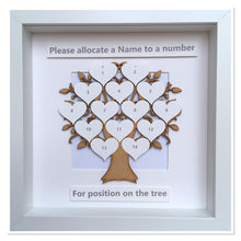 Load image into Gallery viewer, Family Tree Frame - Turquoise &amp; Silver Glitter &#39;Our Family&#39; - Contemporary
