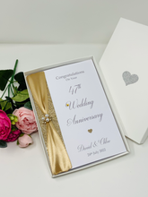 Load image into Gallery viewer, 47th Wedding Anniversary Card - Garden 47 Year Forty Seventh Anniversary Luxury Greeting Personalised
