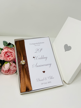 Load image into Gallery viewer, 29th Wedding Anniversary Card - Furniture 29 Year Twenty Ninth Anniversary Luxury Greeting Card, Personalised
