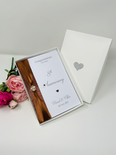 Load image into Gallery viewer, 8th Anniversary Card - Bronze 8 Year Eight Wedding Anniversary Luxury Greeting Card Personalised
