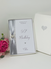 Load image into Gallery viewer, 95th Birthday Card - Personalised Luxury Greeting Card
